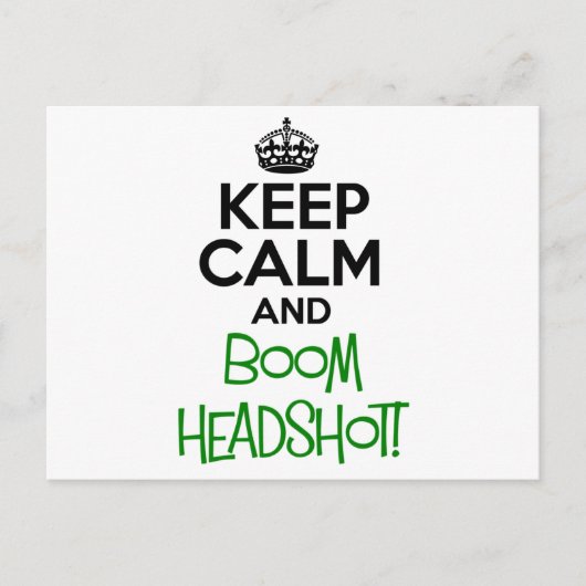 Behalt Calm Funny Postkarte (Vorderseite)