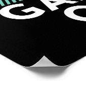 Behalt Calm Game On Poster für Videospiele Geek (Ecke)