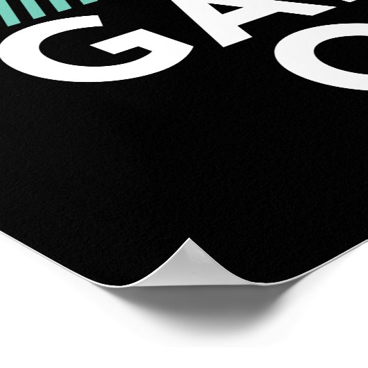 Behalt Calm Game On Poster für Videospiele Geek (Ecke)