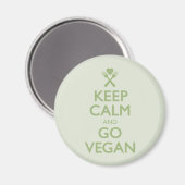 Behalt Calm Go Vegan Magnet (Vorderseite/Rückseite)