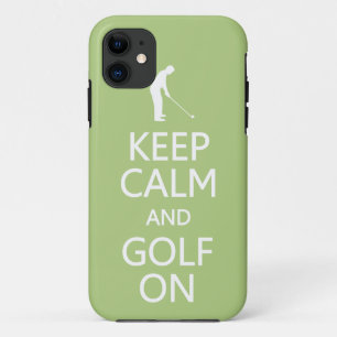 Behalt Calm & Golf On custom color iPhone case