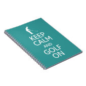Behalt Calm & Golf On Custom Color Notebook Notizblock (Rechte Seite)