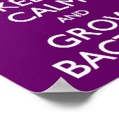 Behalt Calm Grow Bacteria Poster (Ecke)