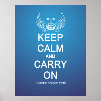 Behalt Calm Guardian Angel Patrol Poster