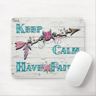 Behalt Calm haben Faith Mouse Pad Mousepad