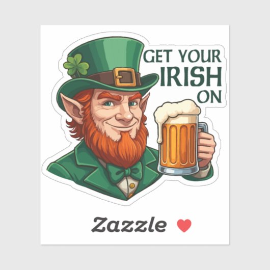 Behalt Calm - Hol dein Irisch auf Aufkleber (Blatt)