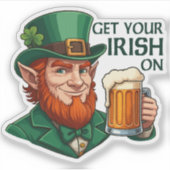 Behalt Calm - Hol dein Irisch auf Aufkleber (Vorderseite)