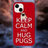 Behalt Calm Hug Mops Dog Lover Case-Mate iPhone Hülle