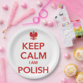 BEHALT CALM I AM POLISH PAPPTELLER (Party)