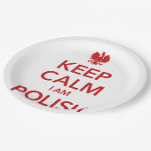 BEHALT CALM I AM POLISH PAPPTELLER (Schrägansicht)