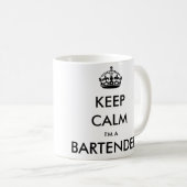 BEHALT CALM I BIN BARKEEPER KAFFEETASSE (VorderseiteRechts)
