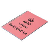 BEHALT CALM I BIN BARKEEPER NOTIZBLOCK (Linke Seite)