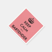 BEHALT CALM I BIN BARKEEPER SERVIETTE (Ecke)