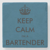 BEHALT CALM I BIN BARKEEPER STEINUNTERSETZER (Vorderseite)