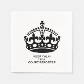 Behalt Calm I bin ein Gerichtsberater Serviette (Vorderseite)