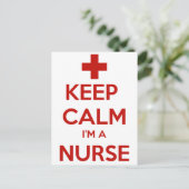 BEHALT CALM I BIN EINE KRANKHEIT POSTKARTE (Stehend Vorderseite)