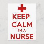 BEHALT CALM I BIN EINE KRANKHEIT POSTKARTE (Vorderseite)