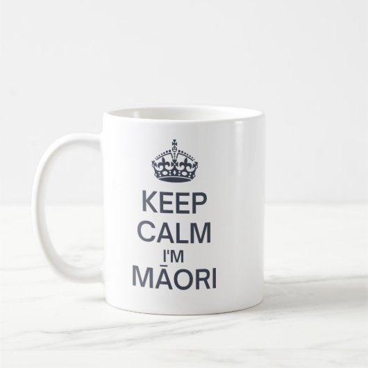 Behalt Calm I bin Maori Kaffeetasse (Links)