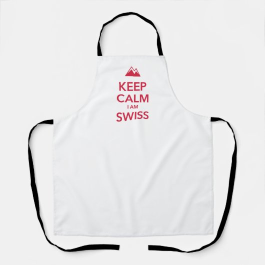 BEHALT CALM I BIN SWISS SCHÜRZE (Vorderseite)