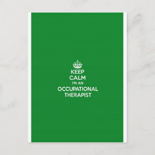 BEHALT CALM I IST EINE BERUFSTHERAPIE MIT GIFT POSTKARTE