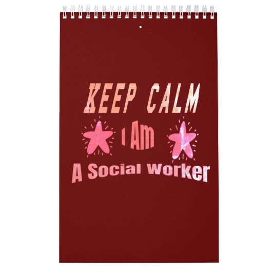 Behalt Calm I m a Social Worker Calendar Kalender (Titelbild)