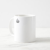 Behalt Calm Ich bin der Richter Kaffeetasse (Vorderseite Links)