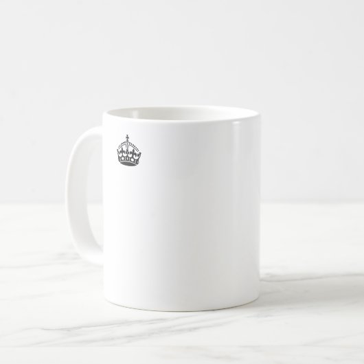 Behalt Calm Ich bin der Richter Kaffeetasse (Vorderseite Links)