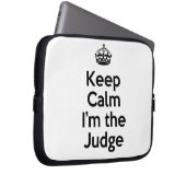 Behalt Calm Ich bin der Richter Laptopschutzhülle (Vorne Rechts)