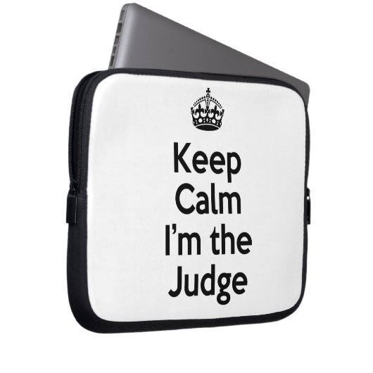 Behalt Calm Ich bin der Richter Laptopschutzhülle (Vorne Rechts)