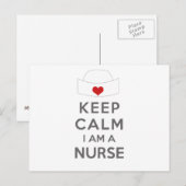 Behalt Calm Ich bin Krankenschwester Postkarte (Vorne/Hinten)
