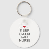 Behalt Calm Ich bin Krankenschwester Schlüsselanhänger (Vorderseite)