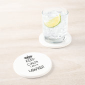 Behalt Calm, ich bin Rechtsanwältin Getränkeuntersetzer (Seite)