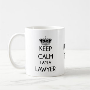 Behalt Calm, ich bin Rechtsanwältin Kaffeetasse