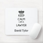 Behalt Calm, ich bin Rechtsanwältin Mousepad (Mit Mouse)