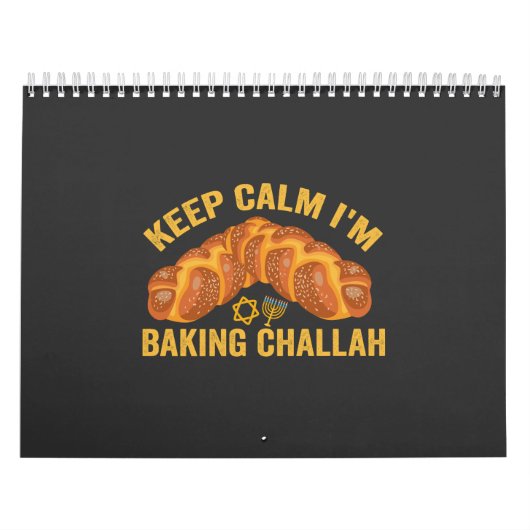Behalt Calm ich brasse Challah Funny Hanukkah Kalender (Titelbild)
