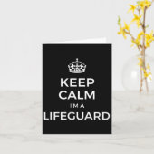Behalt Calm Im a Lifeguard Karte (Gelbe Blume)