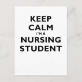 Behalt Calm Im a Nursing Student Postkarte (Vorderseite)