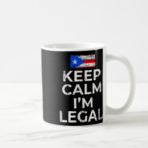 Behalt Calm Im Legal Puerto Rico Flag Men Prid Kaffeetasse