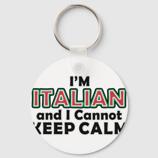Behalt Calm Italians Schlüsselanhänger (Vorderseite)