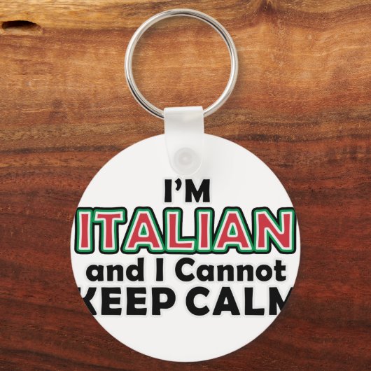 Behalt Calm Italians Schlüsselanhänger (Vorderseite)