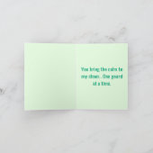 Behalt Calm It's Mate Time - Funny Tea Gruß Karte (Innenseite)