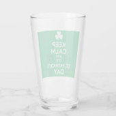 Behalt Calm It's St Patricks Day Irish Glas (Rückseite)