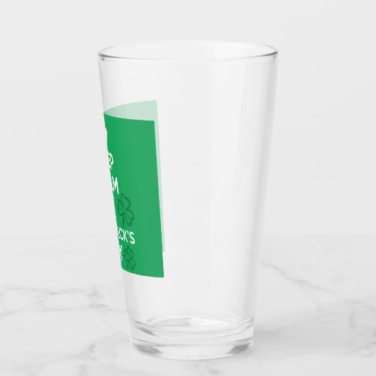 Behalt Calm It's St Patricks Day Irish Glas (Links)
