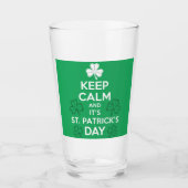 Behalt Calm It's St Patricks Day Irish Glas (Vorderseite)