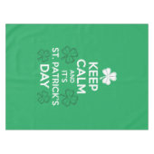 Behalt Calm It's St Patricks Day Irish Tischdecke (Vorderseite (Horizontal))