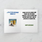 Behalt Calm Janitor Custodian Geburtstag Karte (Innenseite)