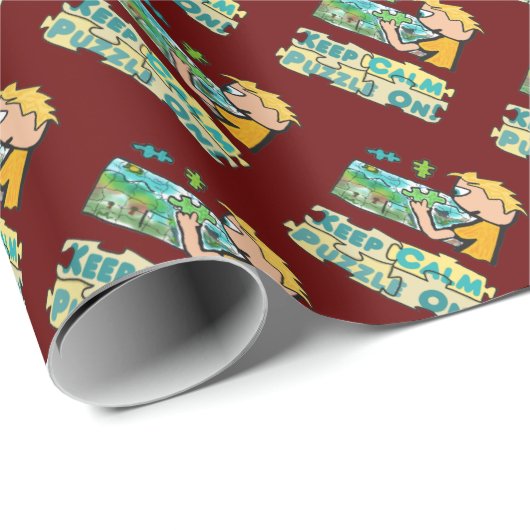 Behalt Calm Jigsaw Puzzle Geschenkpapier (Rolleneckpunkt)