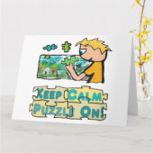 Behalt Calm Jigsaw Puzzle Karte (Gelbe Blume)