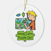 Behalt Calm Jigsaw Puzzle Keramik Ornament (Links)