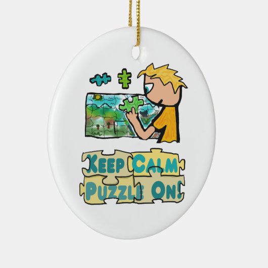 Behalt Calm Jigsaw Puzzle Keramik Ornament (Rechts)